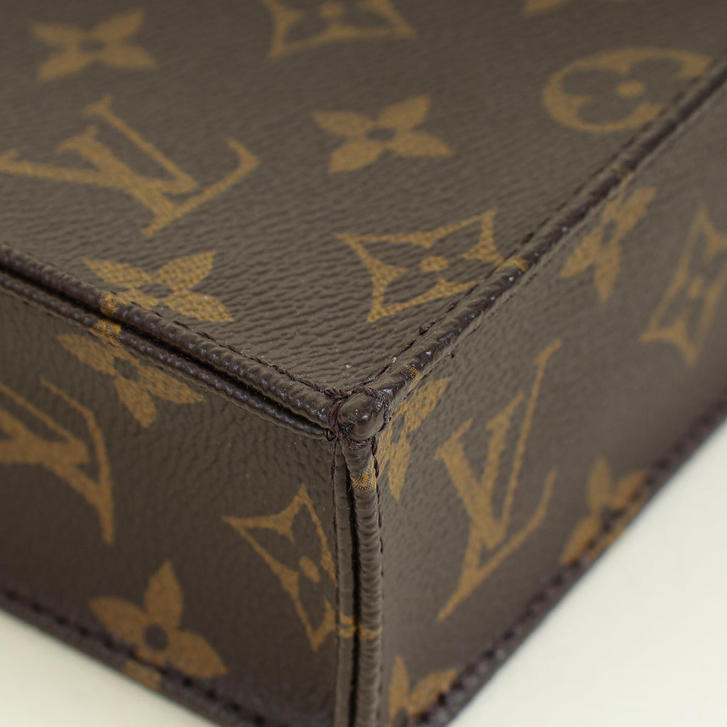 Louis Vuitton Brown Monogram Petit Sac Plat Bag