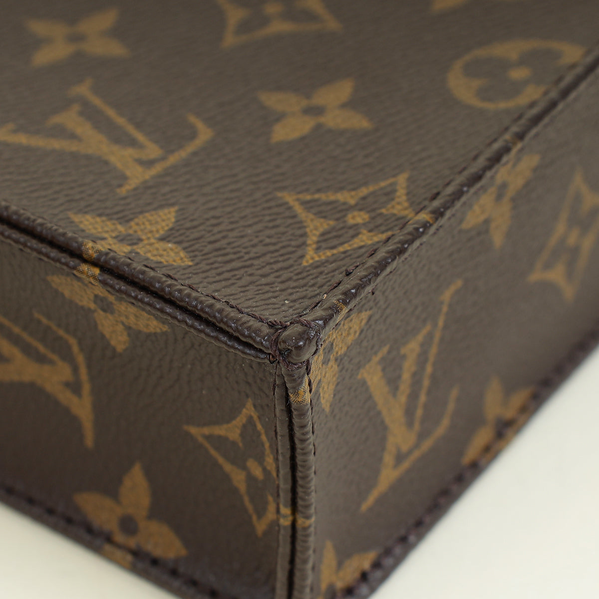 Louis Vuitton Brown Monogram Petit Sac Plat Bag