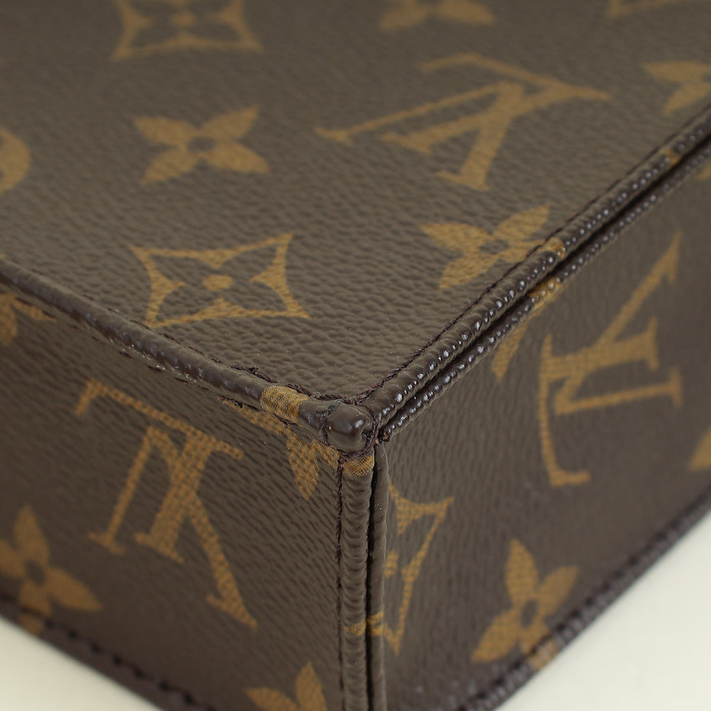 Louis Vuitton Brown Monogram Petit Sac Plat Bag