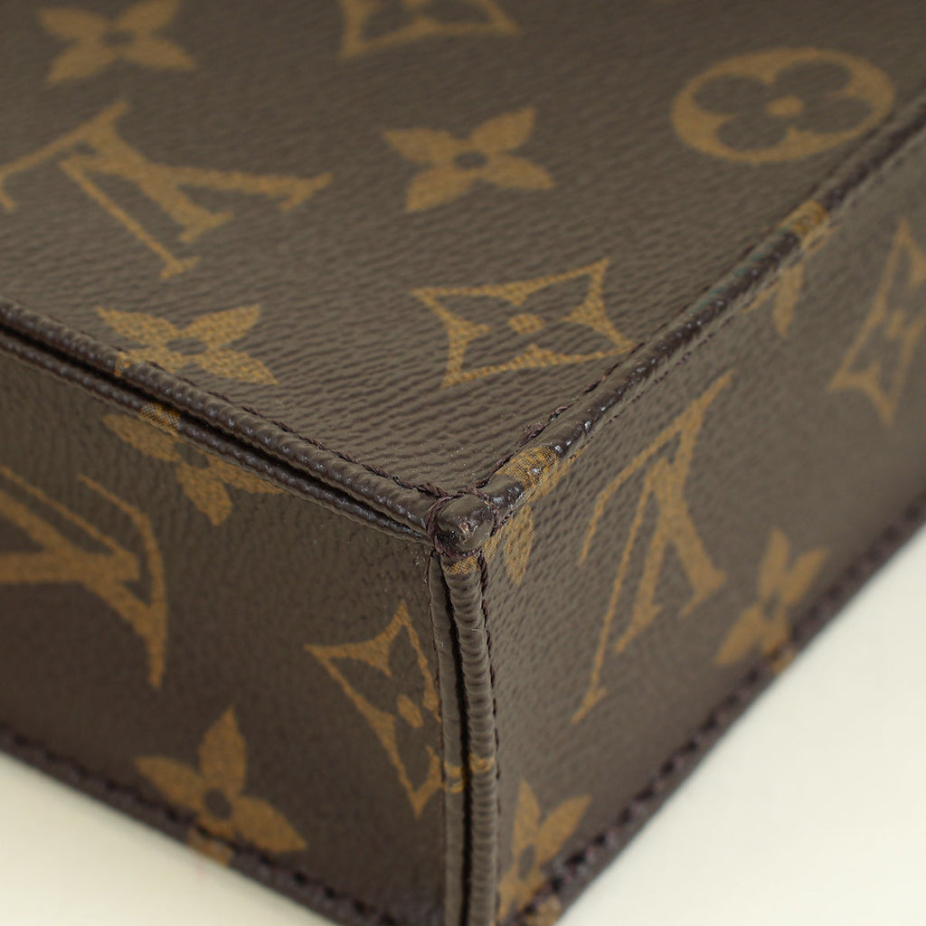 Louis Vuitton Brown Monogram Petit Sac Plat Bag