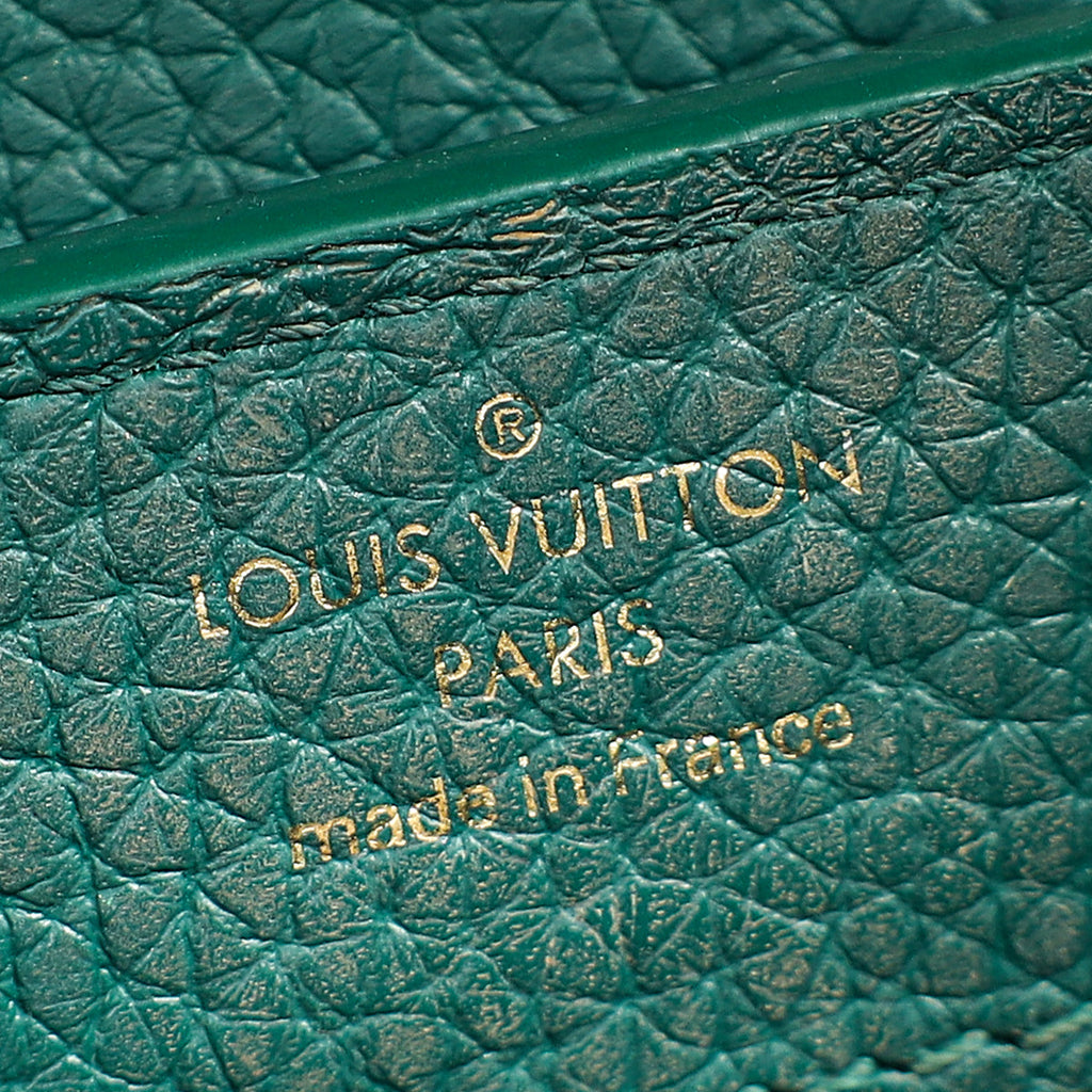 Louis Vuitton Emeraude Green Capucines Mini Bag
