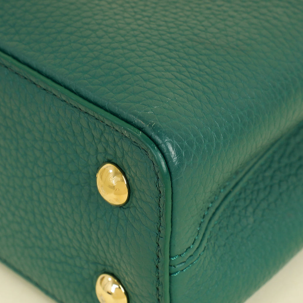 Louis Vuitton Emeraude Green Capucines Mini Bag