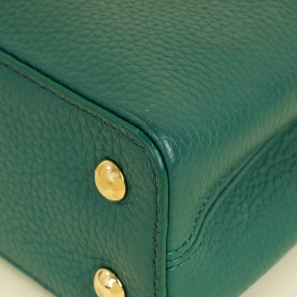 Louis Vuitton Emeraude Green Capucines Mini Bag