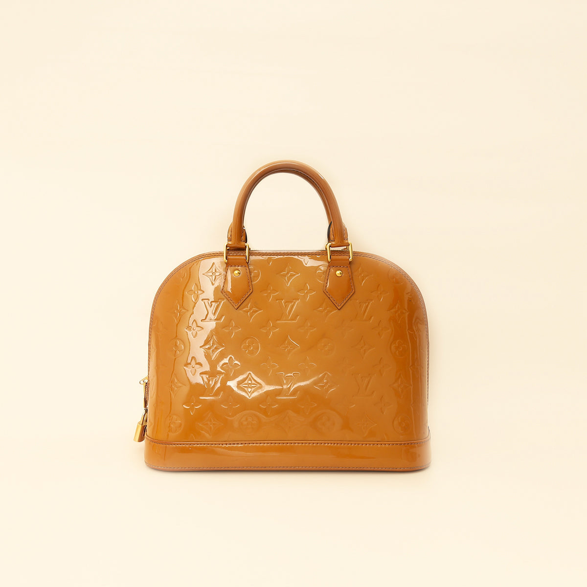 Louis Vuitton Noisette Monogram Vernis Alma PM Bag