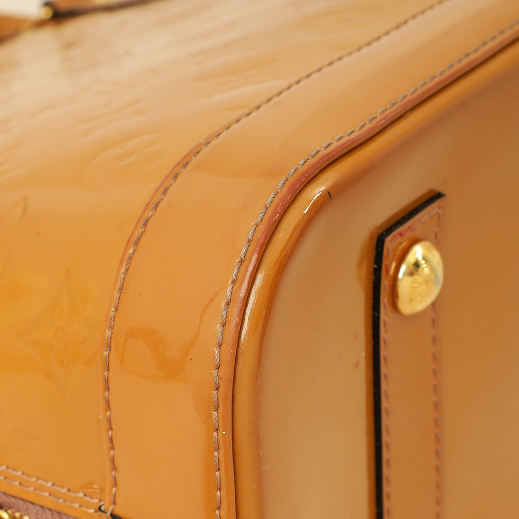 Louis Vuitton Noisette Monogram Vernis Alma PM Bag
