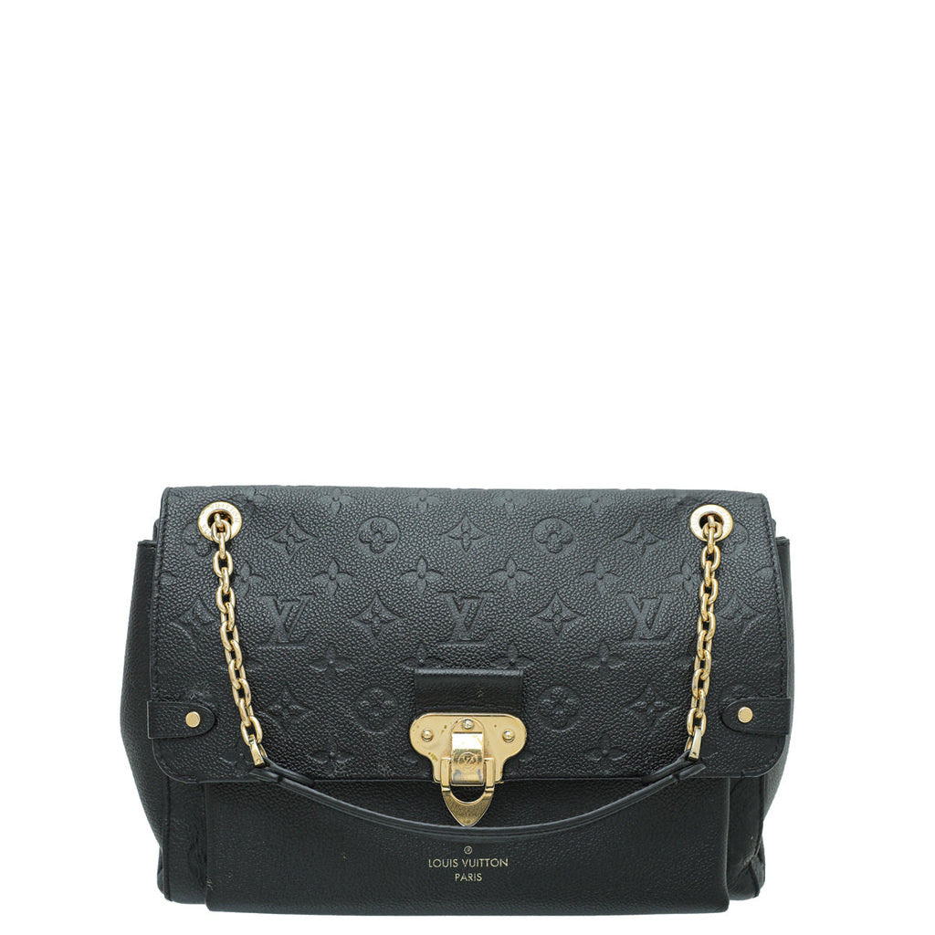 Louis Vuitton Black Monogram Empreinte Vavin MM Bag
