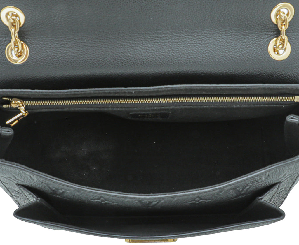 Louis Vuitton Black Monogram Empreinte Vavin MM Bag