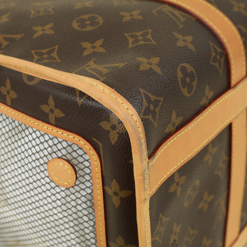 Louis Vuitton Brown Dog Carrier 40