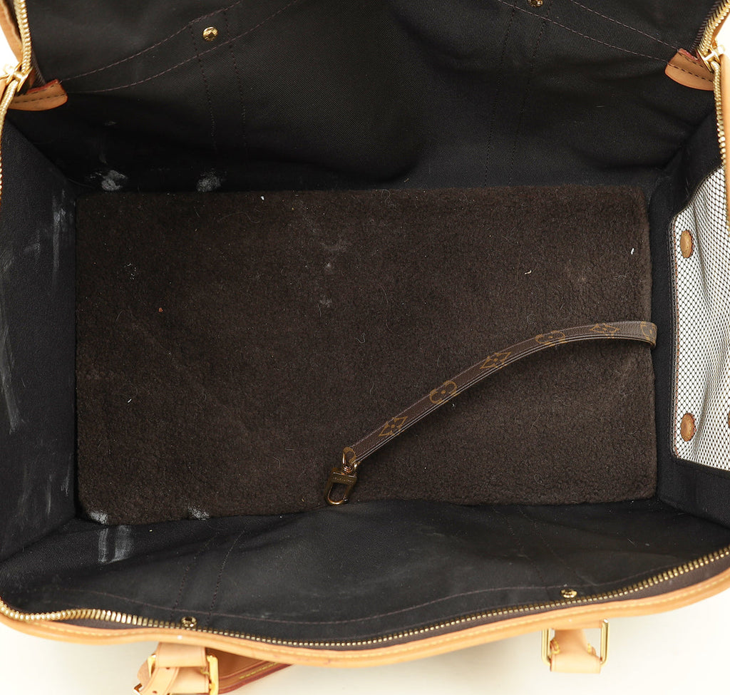 Louis Vuitton Brown Dog Carrier 40