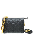 Louis Vuitton Black Monogram Embossed Coussin BB Bag