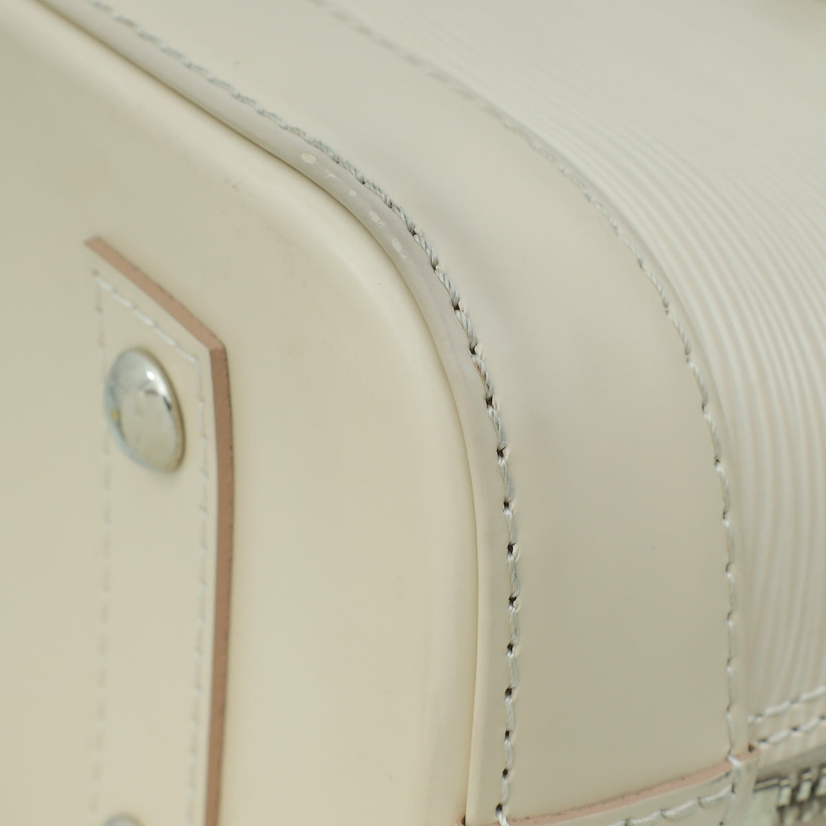 Louis Vuitton Quartz White Sporty Alma BB Bag