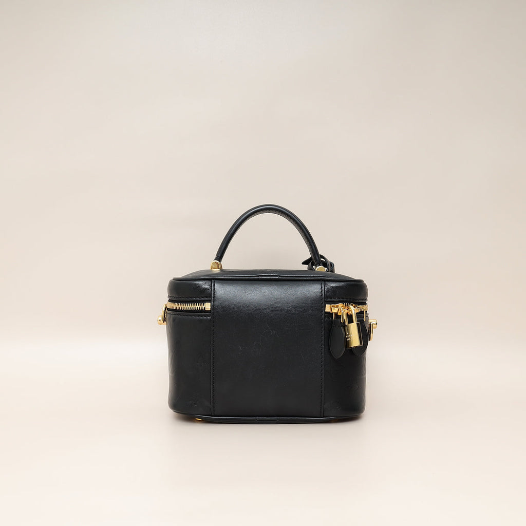 Louis Vuitton Black Monogram Ink Embossed Vanity PM Bag