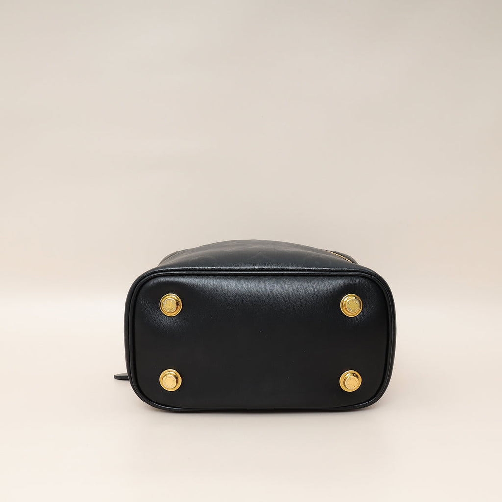 Louis Vuitton Black Monogram Ink Embossed Vanity PM Bag