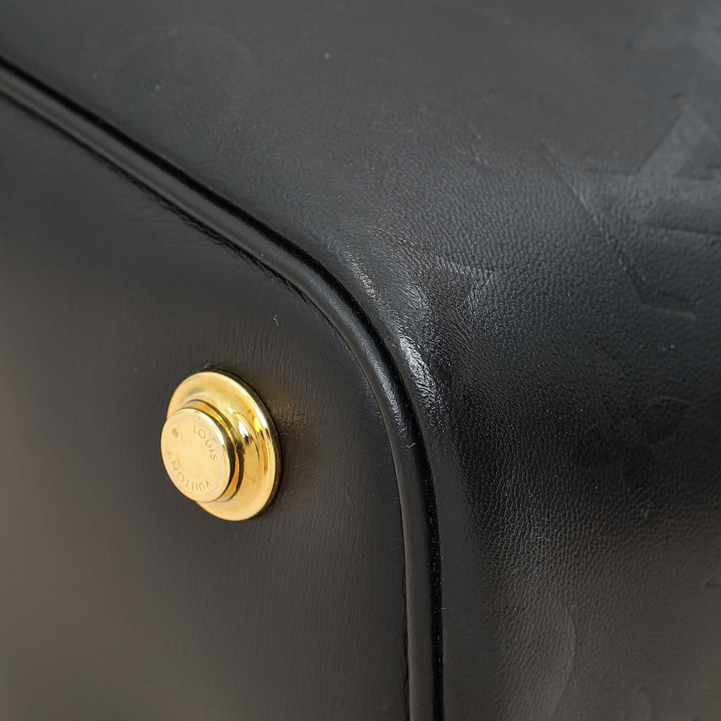 Louis Vuitton Black Monogram Ink Embossed Vanity PM Bag