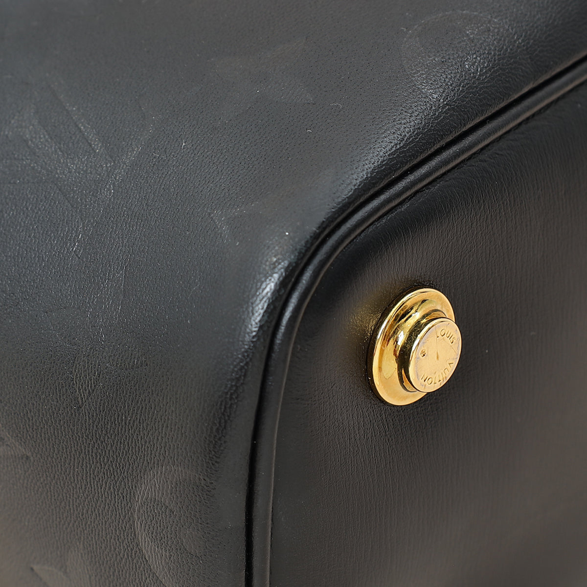 Louis Vuitton Black Monogram Ink Embossed Vanity PM Bag