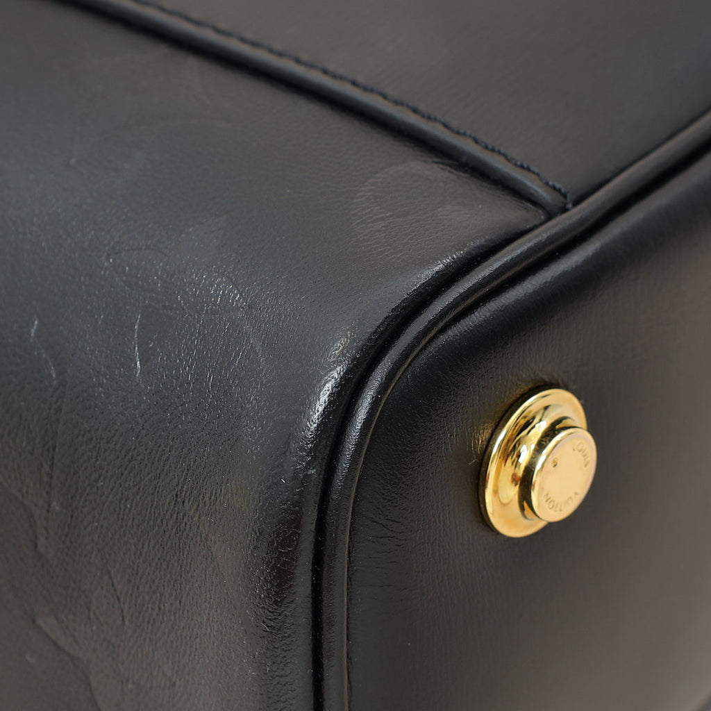 Louis Vuitton Black Monogram Ink Embossed Vanity PM Bag