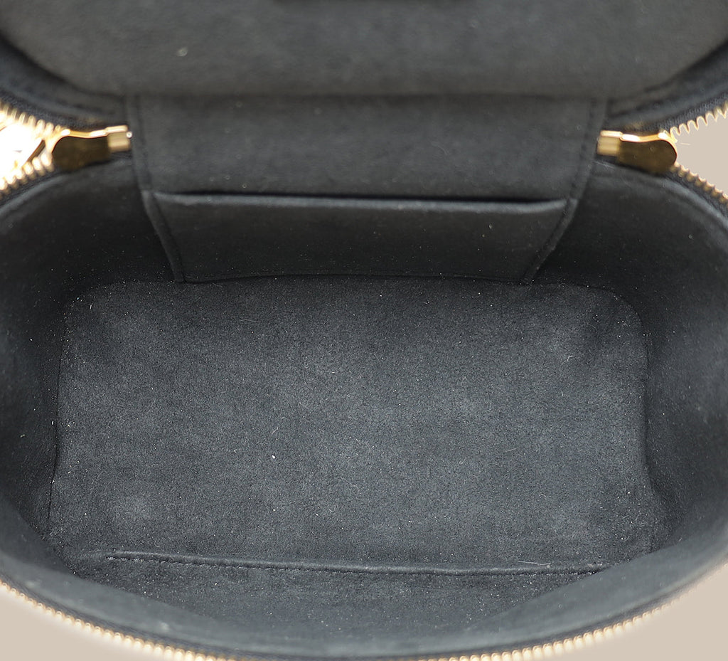 Louis Vuitton Black Monogram Ink Embossed Vanity PM Bag
