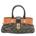 Louis Vuitton Bicolor Monogram Ostrich Lizard Oskar Waltz Bag