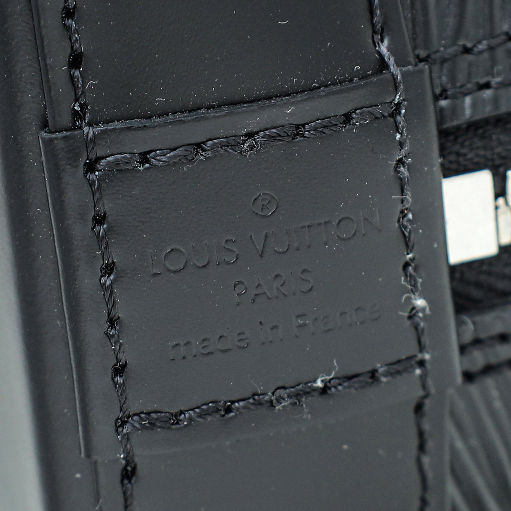 Louis Vuitton Noir Alma BB Bag W /Jacquard Strap
