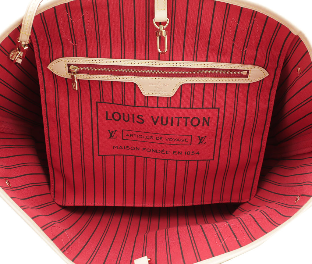 Louis Vuitton Monogram Neverfull MM Bag W/ Pouch