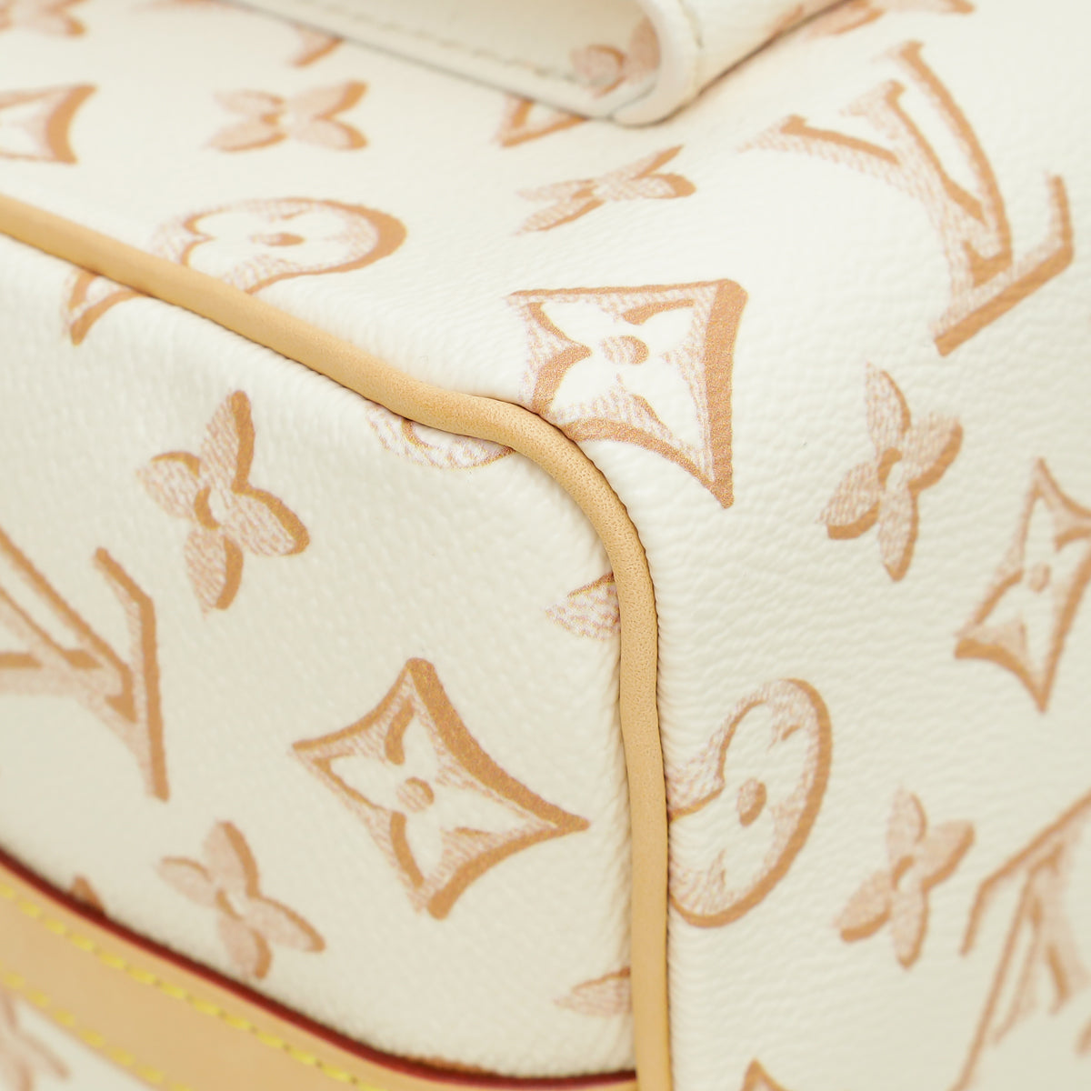 Louis Vuitton Monogram Beige Clair Speedy 25 Bandouliere Bag