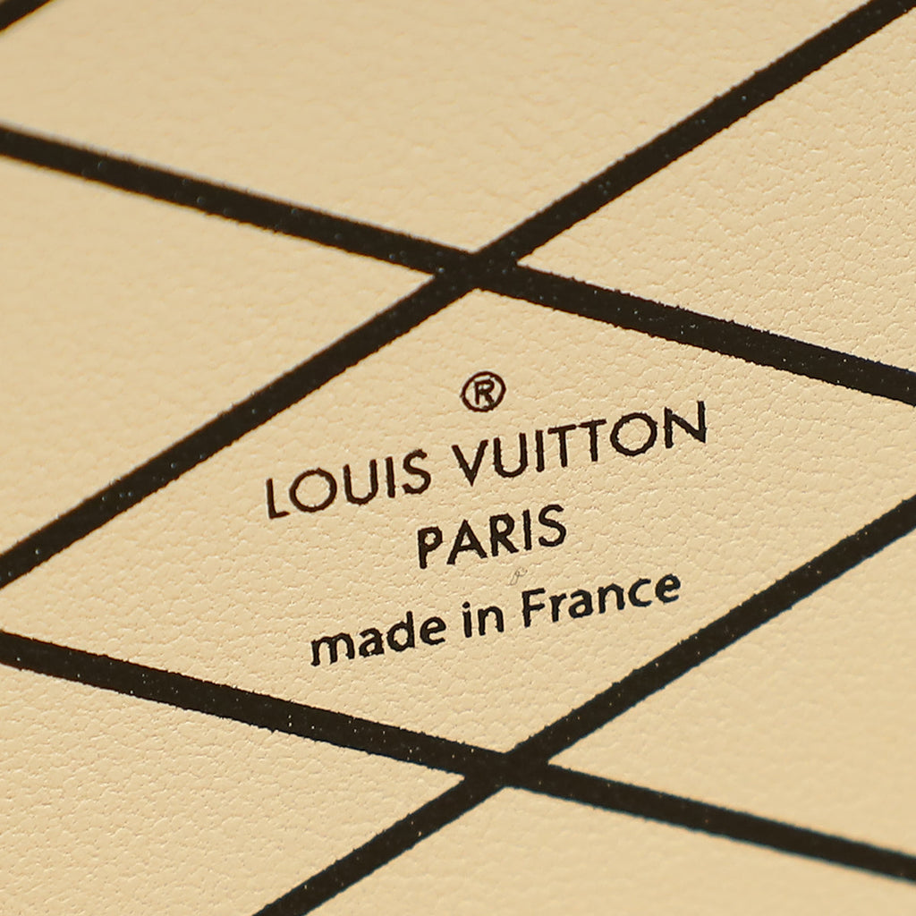 Louis Vuitton Monogram Black Petite Malle Bag W/ Chain