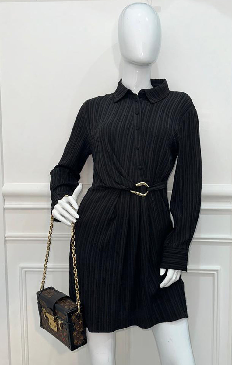 Louis Vuitton Monogram Black Petite Malle Bag W/ Chain
