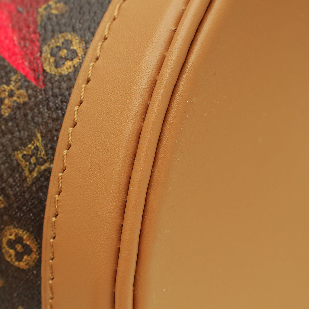 Louis Vuitton Monogram Tan Time Trunk Duffle Bag
