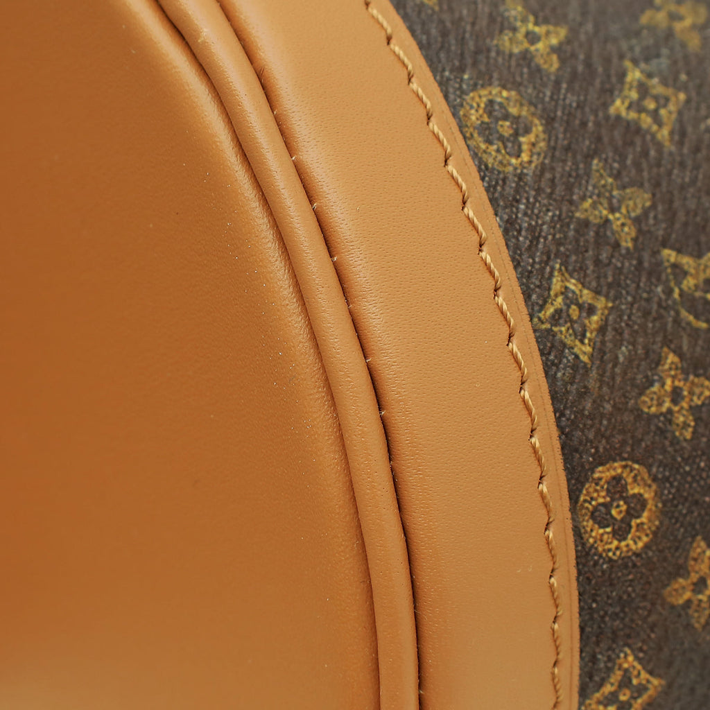 Louis Vuitton Monogram Tan Time Trunk Duffle Bag