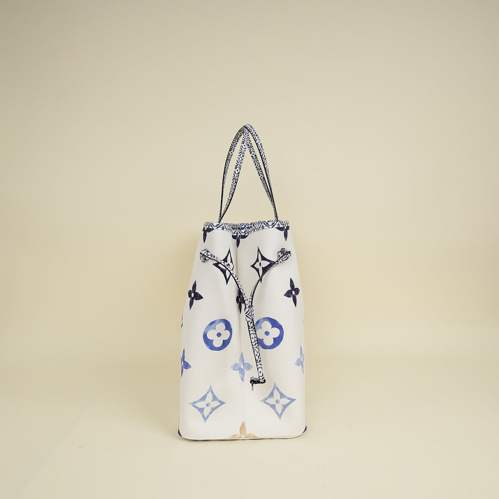 Louis Vuitton Blue Multicolor L.E Aqua Monogram Canvas By The Pool Dubai Neverfull GM Bag