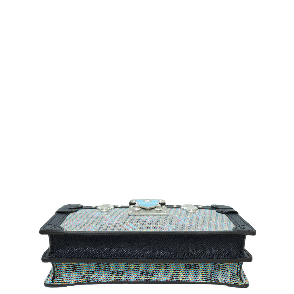 Louis Vuitton Navy Blue Damier Monogram LV Pop Trunk Clutch