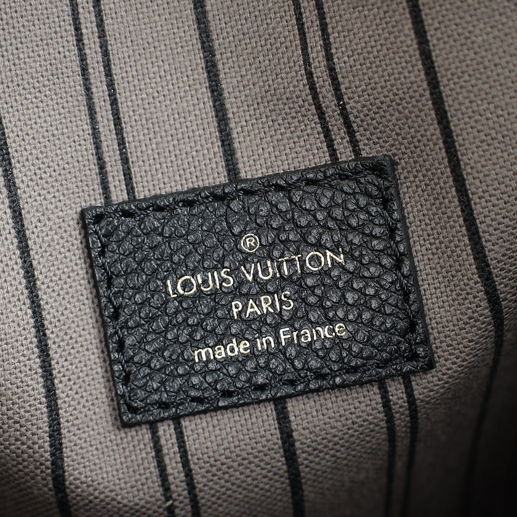 Louis Vuitton Black Monogram Empreinte Pochette Metis Bag