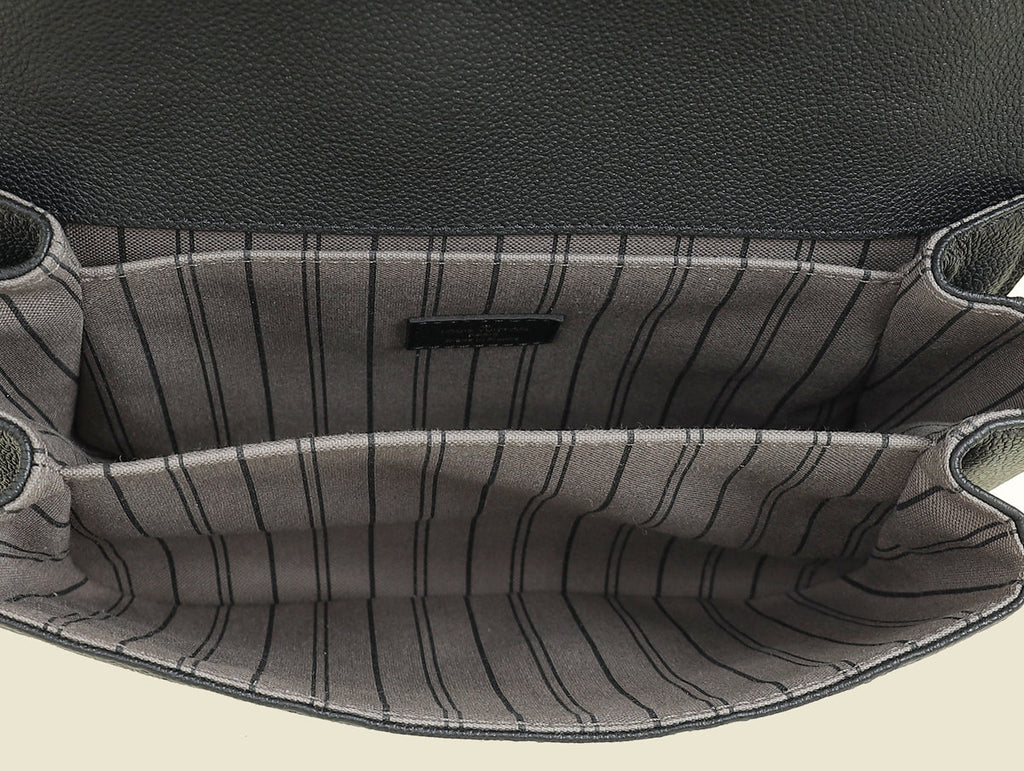 Louis Vuitton Black Monogram Empreinte Pochette Metis Bag