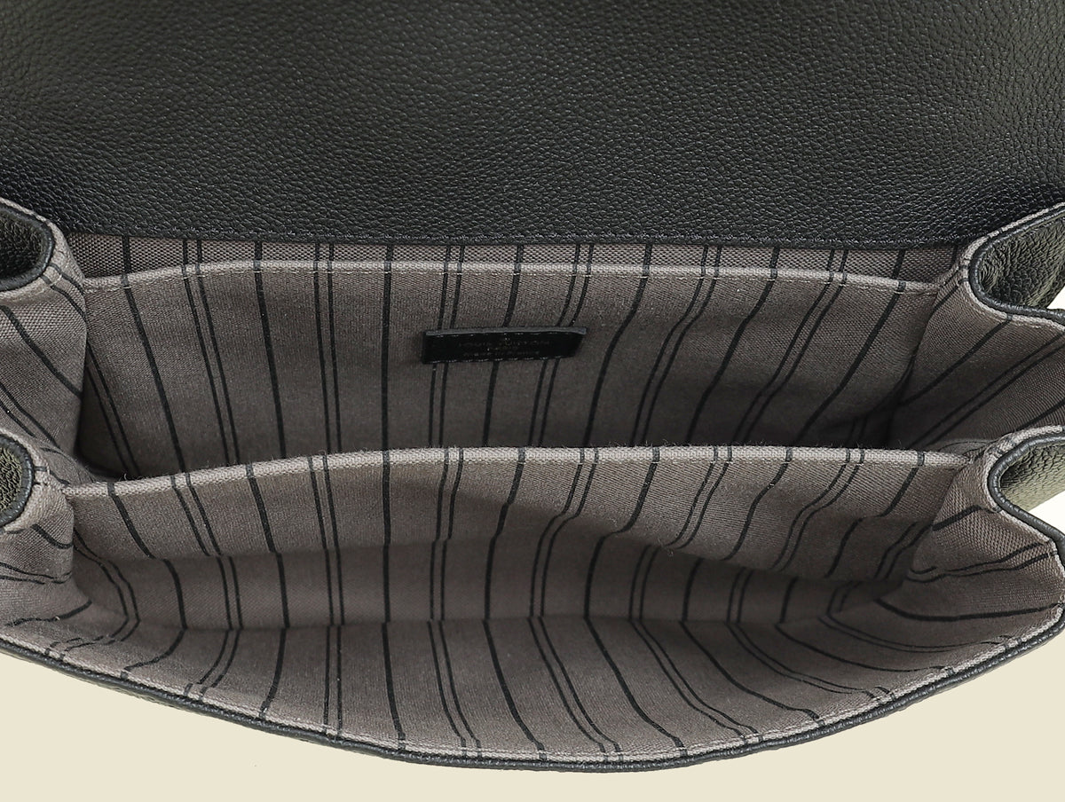 Louis Vuitton Black Monogram Empreinte Pochette Metis Bag