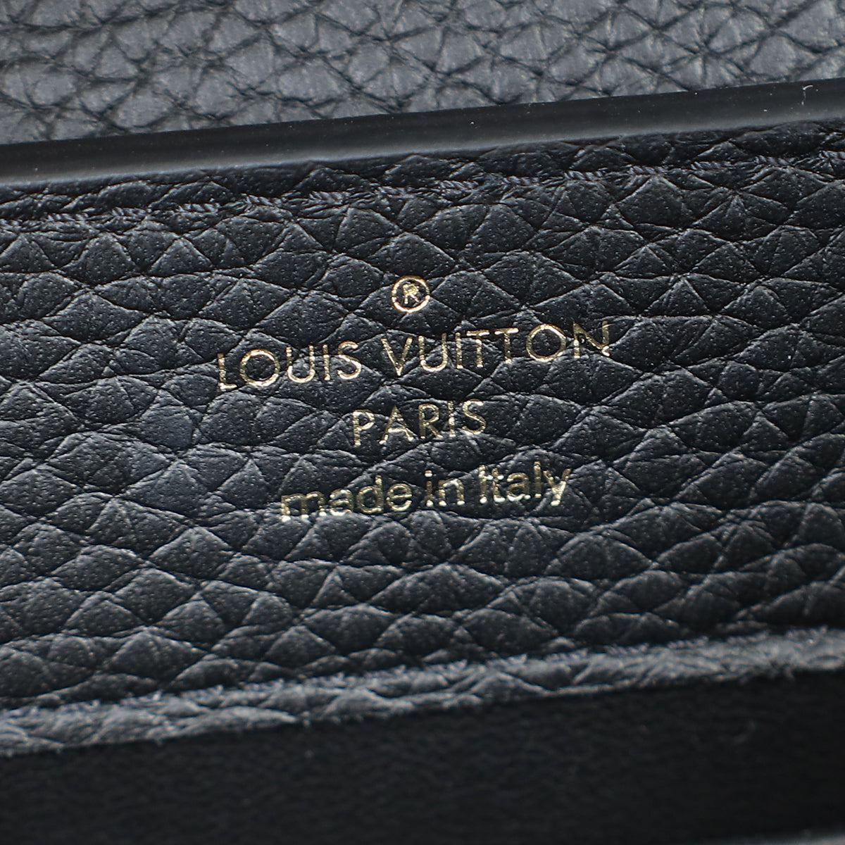 Louis Vuitton Black Mini Capucines Bag