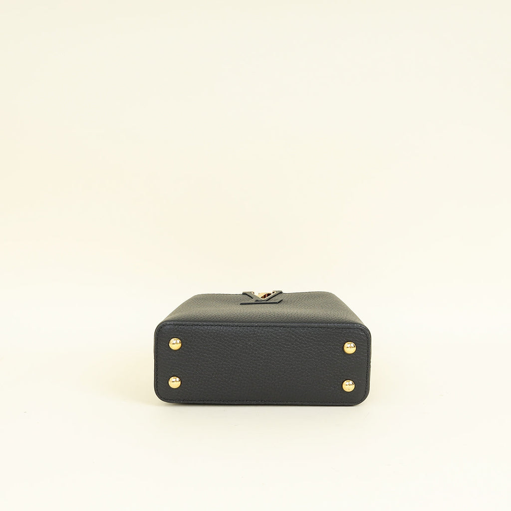 Louis Vuitton Black Mini Capucines Bag