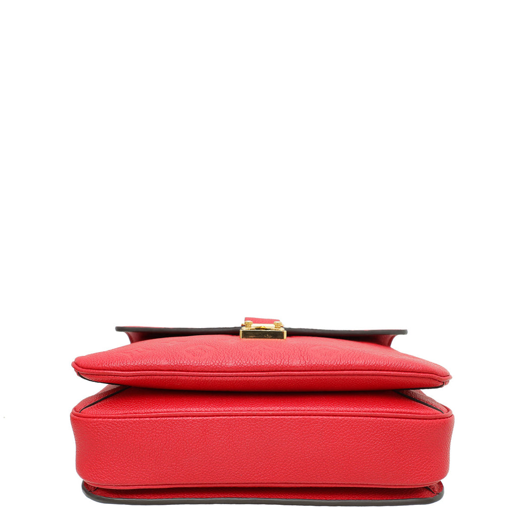 Louis Vuitton Chery Red Monogram Empreinte Pochette Metis Bag