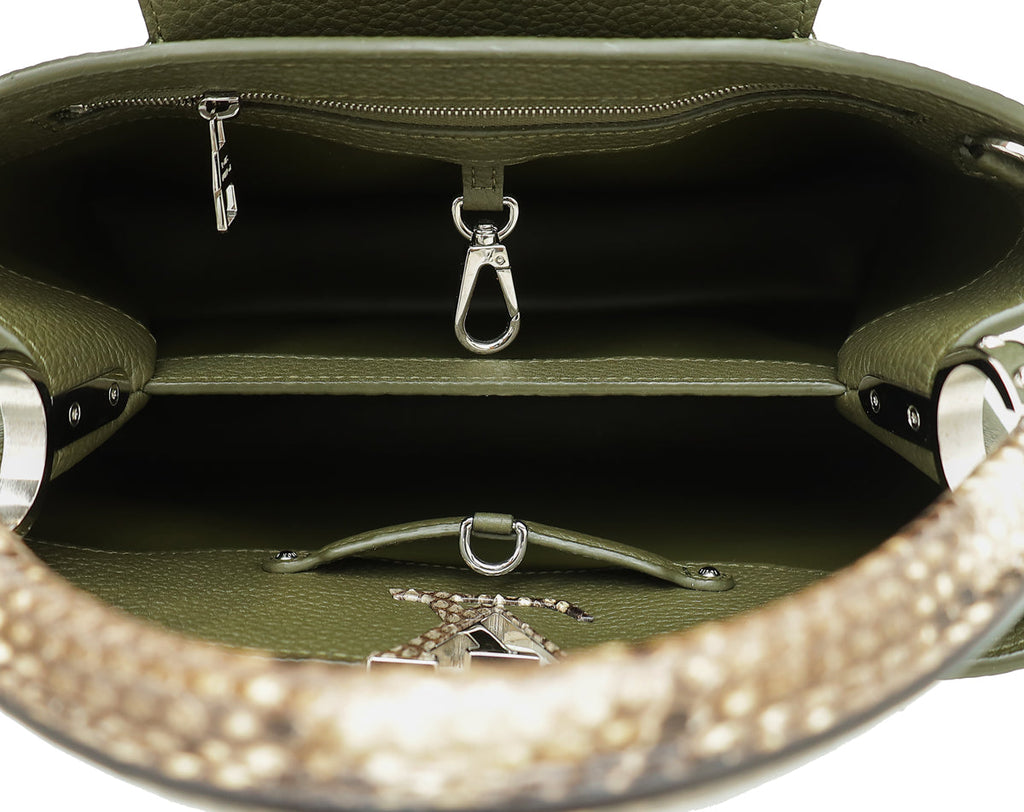 Louis Vuitton Kaki Capucines MM Bag