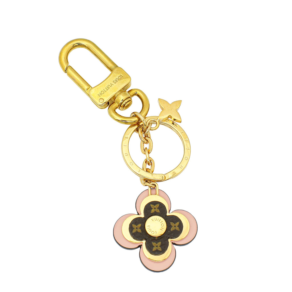 Louis Vuitton Monogram Pink Blooming Flowers BB Bag Charm and Key Holder