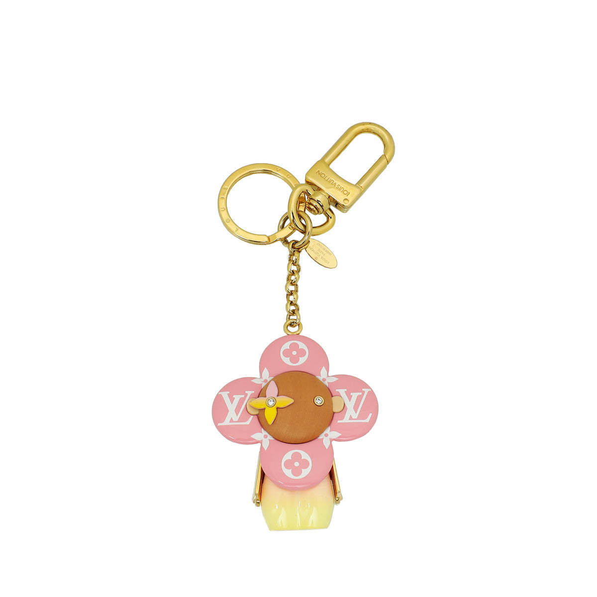 Louis Vuitton Pink Vivienne Escale Bag Charm Key Holder