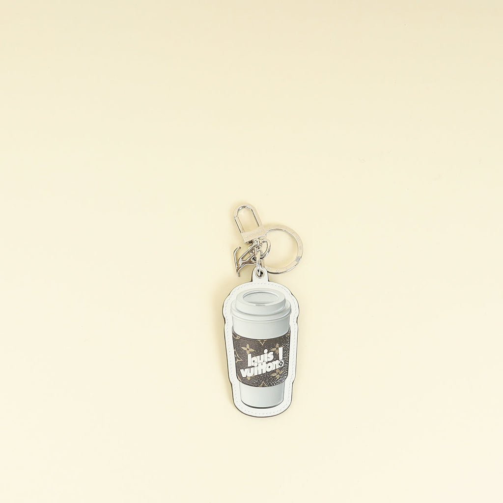 Louis Vuitton Bicolor Coffee Cup Bag Charm and Key Holder