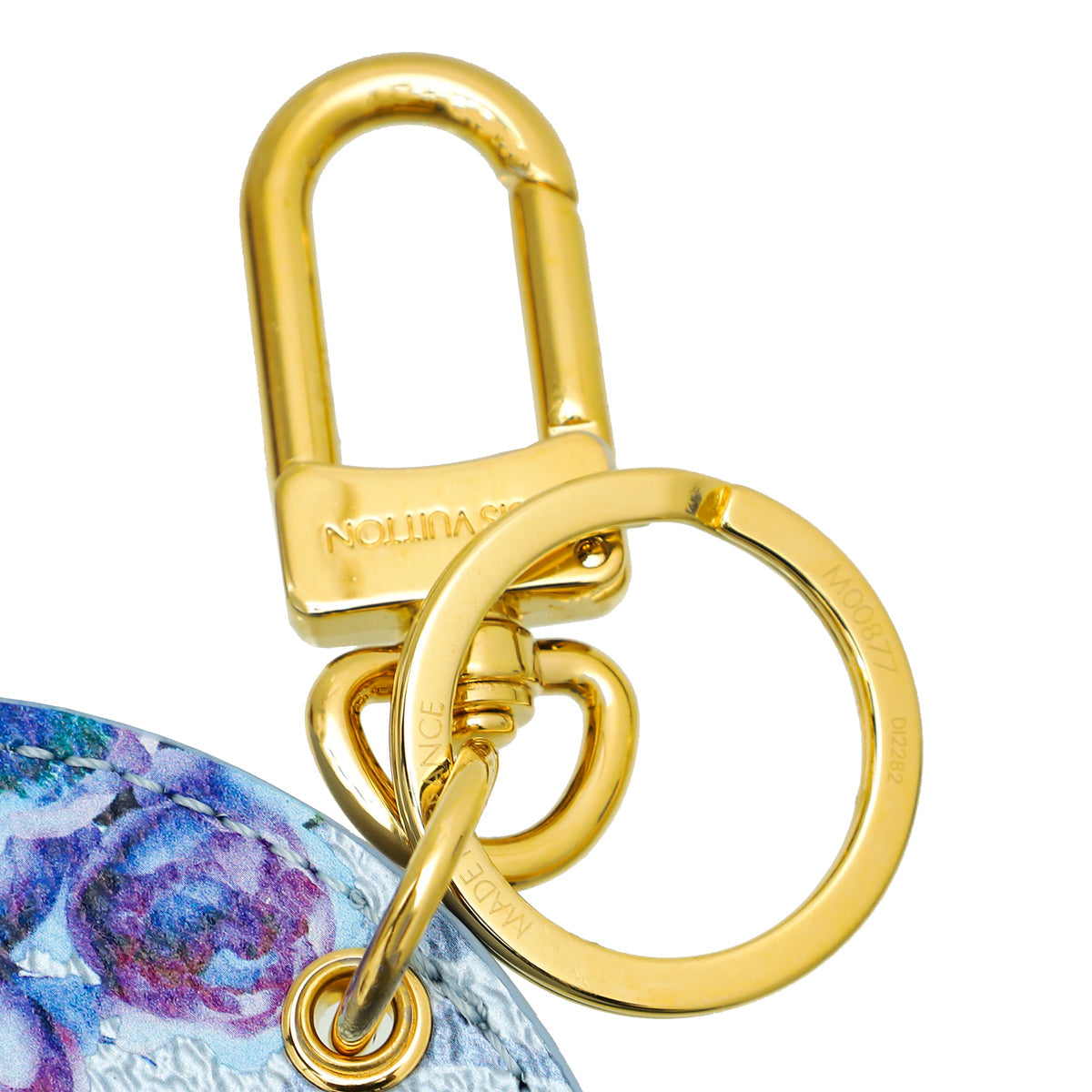 Louis Vuitton Blue Multicolor Metallic Monogram Illustre LV Garden Bag Charm Key Ring