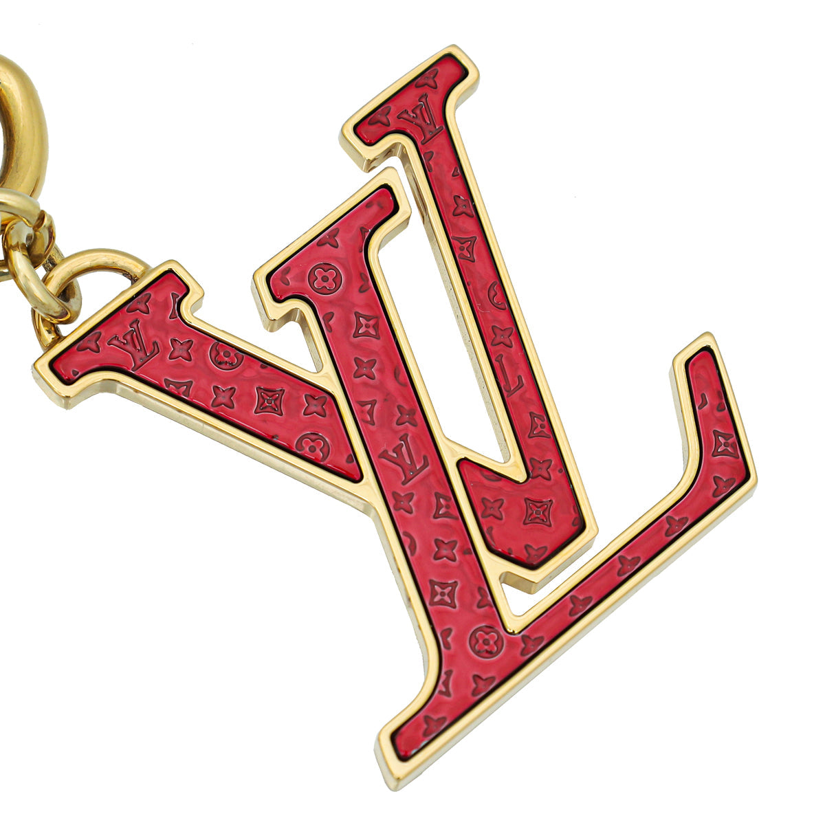 Louis Vuitton Fuchsia Nanogram Key Holder Bag Charm