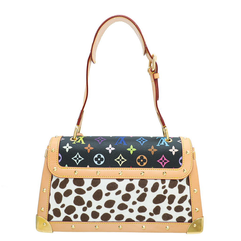Louis Vuitton Monogram Black Multicolor Dalmatian Sac Rabat Bag