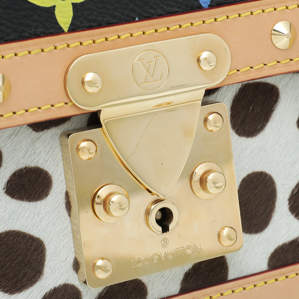 Louis Vuitton Monogram Black Multicolor Dalmatian Sac Rabat Bag