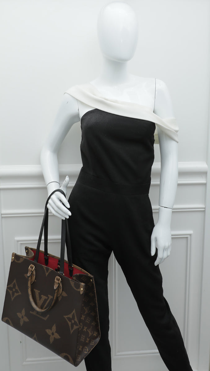 Louis Vuitton Monogram Reverse Giant Onthego MM Bag