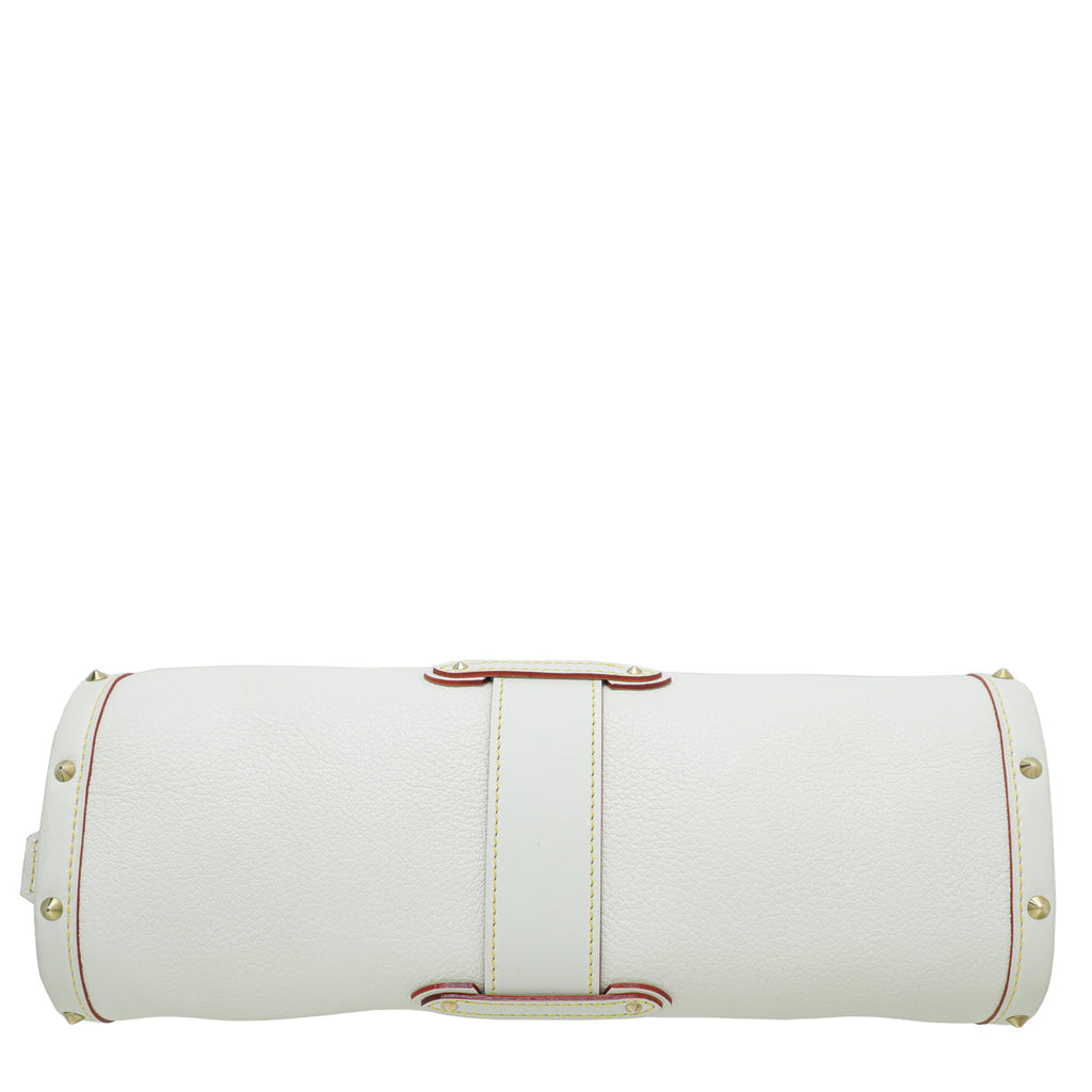 Louis Vuitton White Suhali L'Epanoui PM Bag