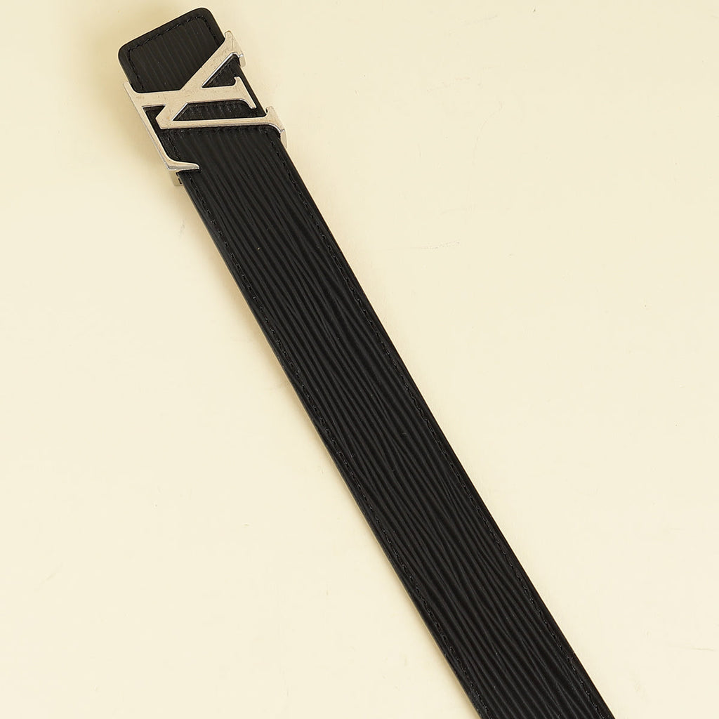 Louis Vuitton Black Initiales Buckle 30mm Belt 32