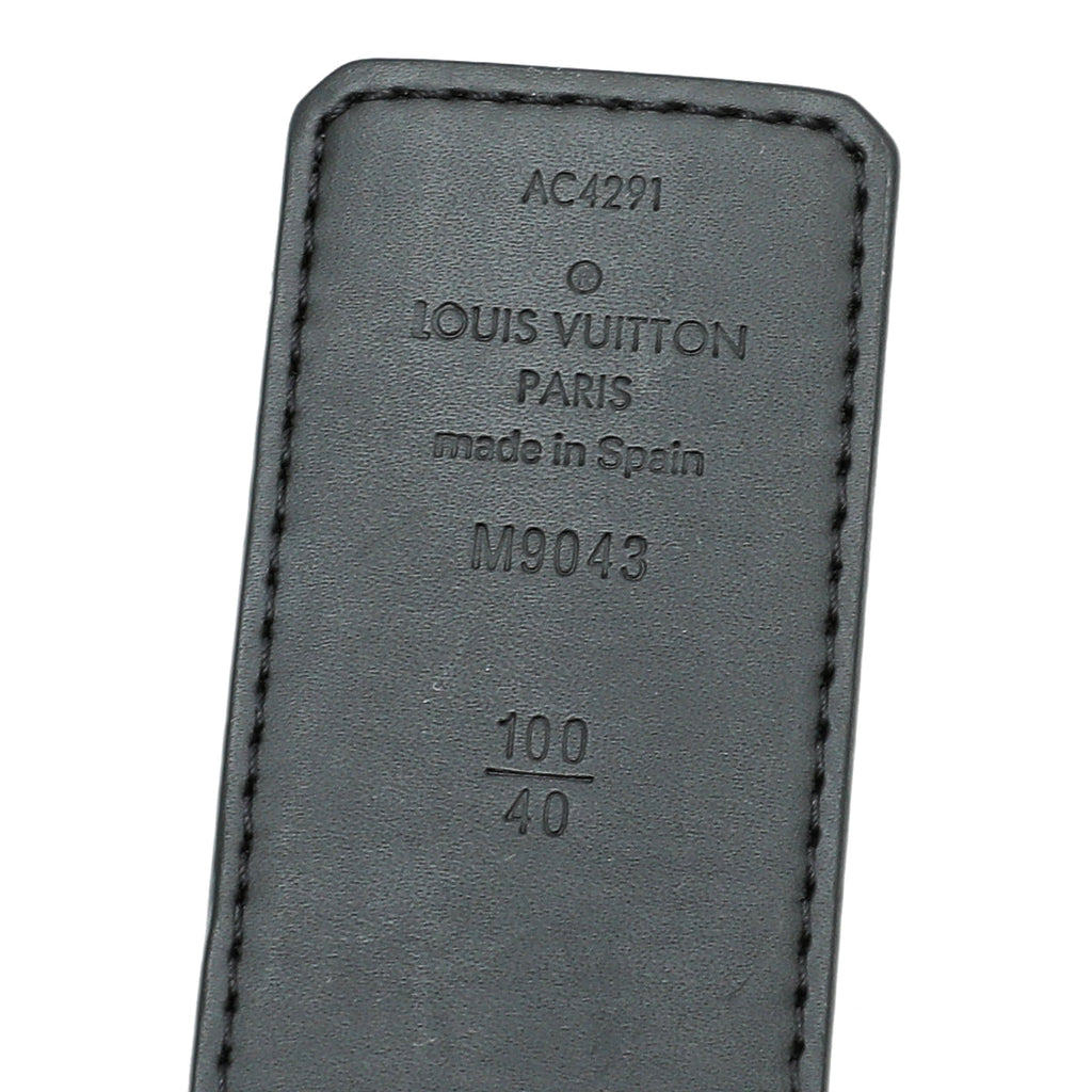 Louis Vuitton Graphite LV Initiales Reversible 40m Belt