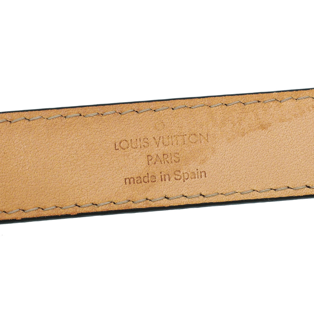 Louis Vuitton Black Signature Initiales Buckle Belt 32